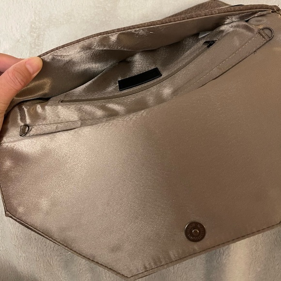 Faux-Suede multi-way clutch, used once!! - Picture 4 of 5